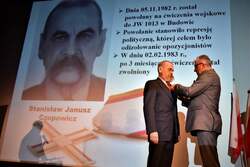 Uroczystość wręczenia odznaczeń państwowych działaczom opozycji antykomunistycznej z lat 1956-1989. Złocieniecki Dom Kultury – 3 listopada 2022. Fot. Marcin Manowski (IPN)