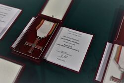 Uroczystość wręczenia odznaczeń państwowych działaczom opozycji antykomunistycznej z lat 1956–1989 – Szczecin, 16 grudnia 2022. Fot. Marcin Manowski (IPN)